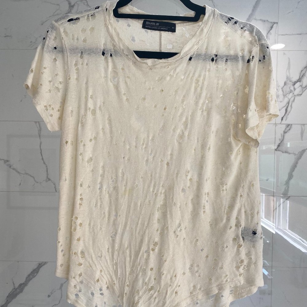 Benjamin Jay Rex Distressed Tee - image 1